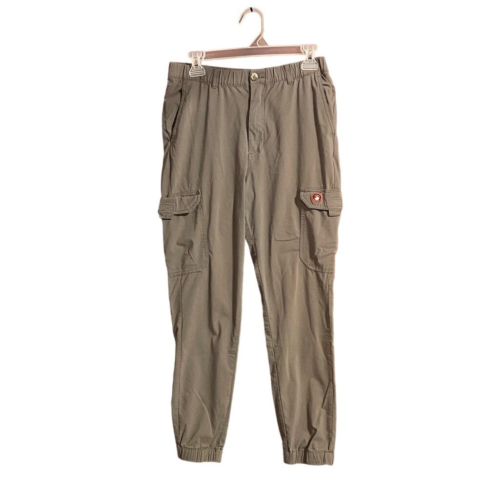 CANADA WEATHER GEAR MEN'S BENGALINE STRETCH CARGO JOGGER UTILITY PANTS-GRAY S